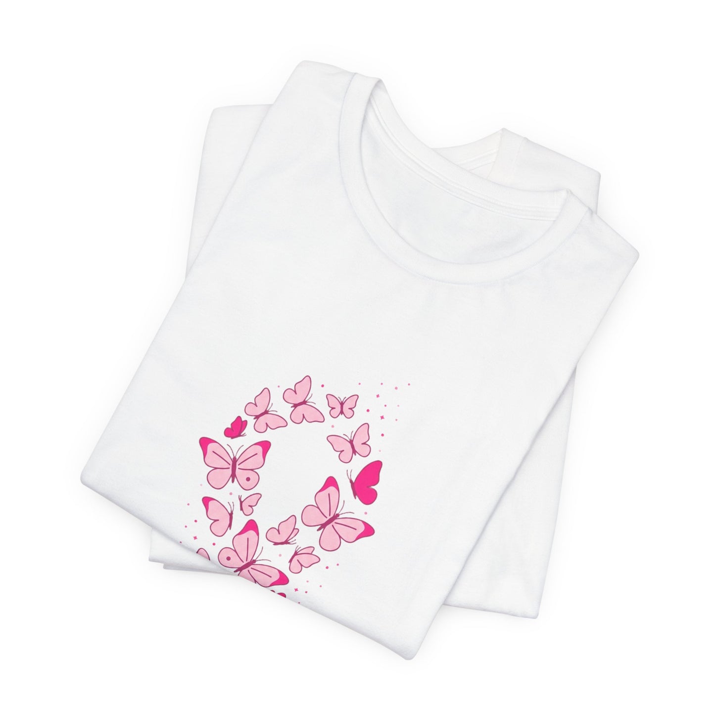 Pink Ribbon Butterfly Tee | Breast Cancer Awareness, Support Shirt