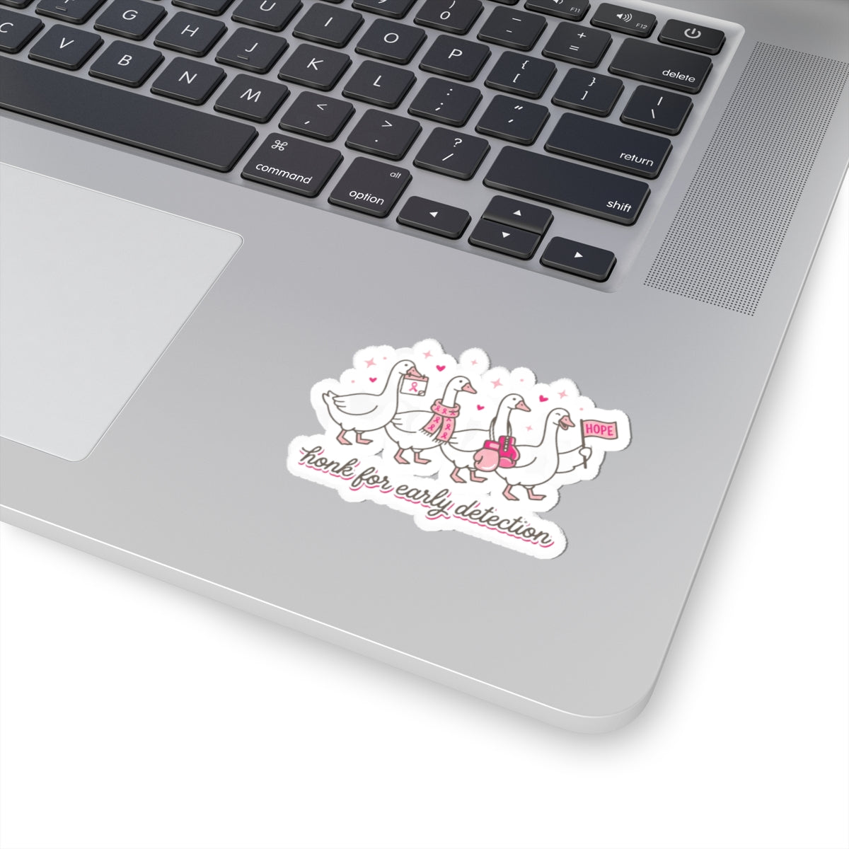 Honk for Early Detection Kiss-Cut Sticker | Breast Cancer Awareness, Pink Ribbon