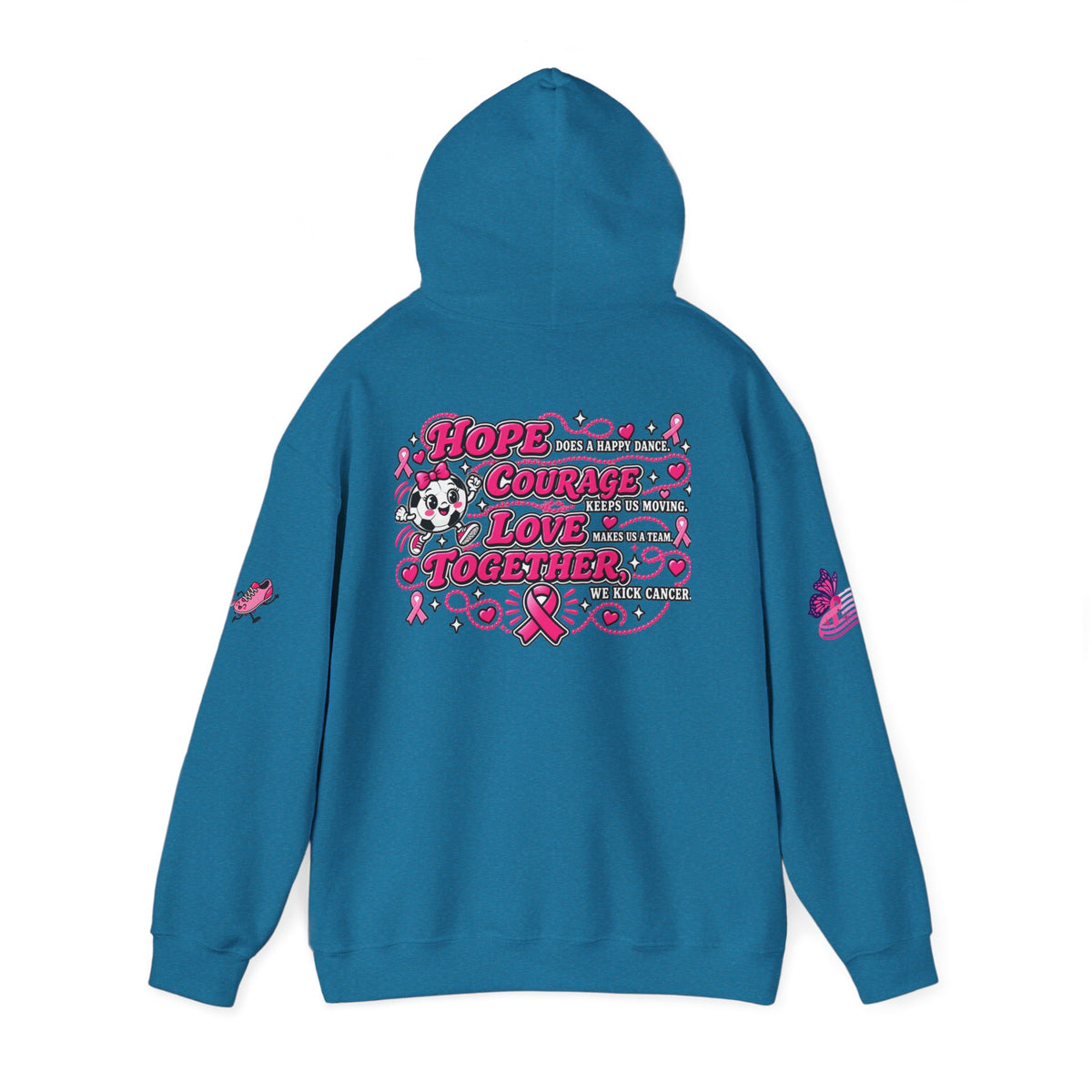 Kick Cancer Breast Cancer Awareness Hoodie | Pink Ribbon Support