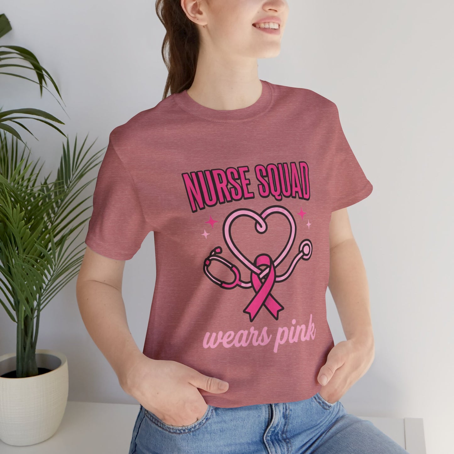 Nurse Squad Wears Pink Tee | Breast Cancer Awareness, Pink Ribbon
