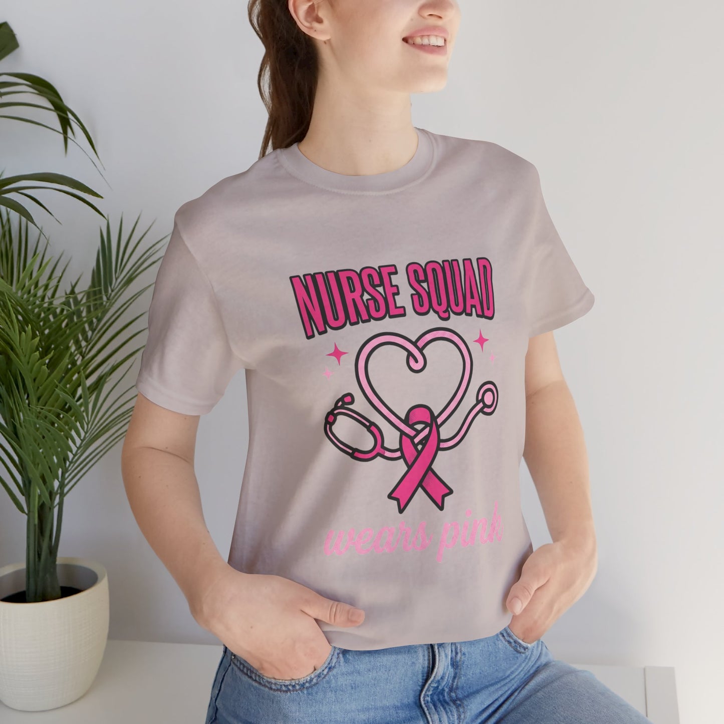Nurse Squad Wears Pink Tee | Breast Cancer Awareness, Pink Ribbon