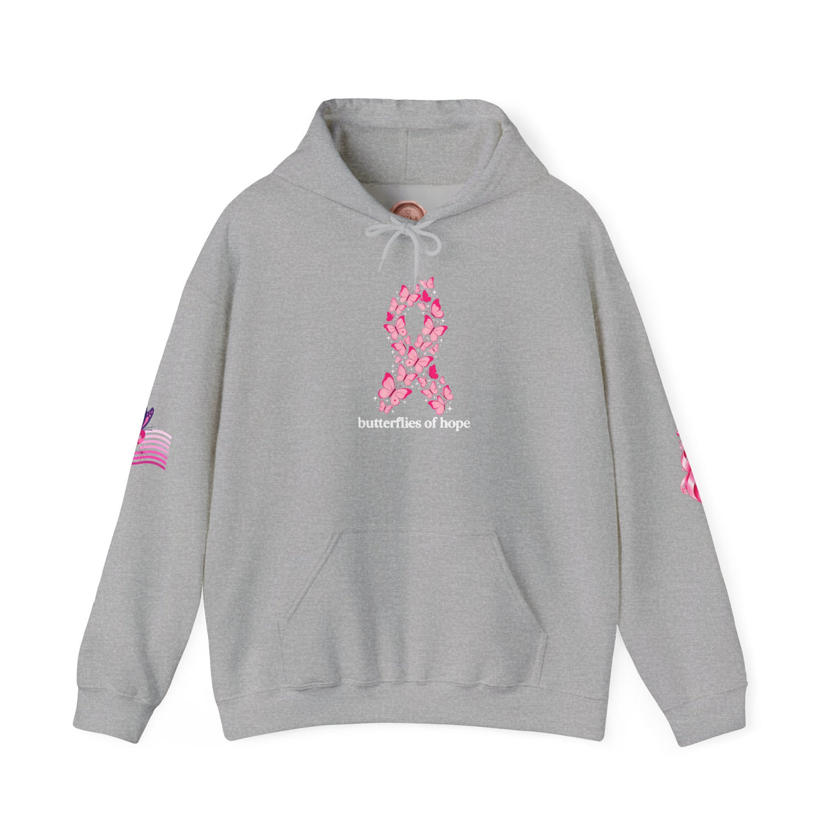 Pink Ribbon Support Hoodie | Breast Cancer Awareness, Survivor Solidarity