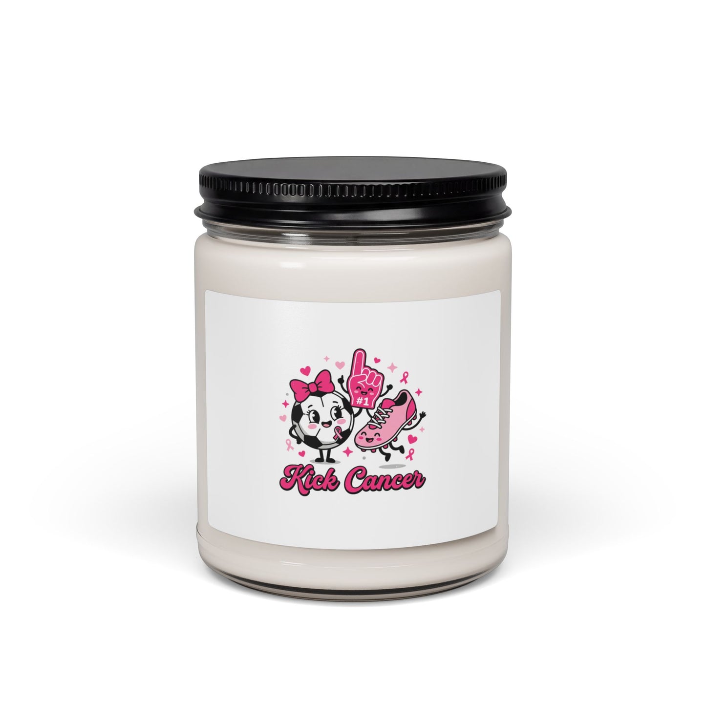 Breast Cancer Awareness Pink Ribbon Candle | Soy 9oz, Support Survivor