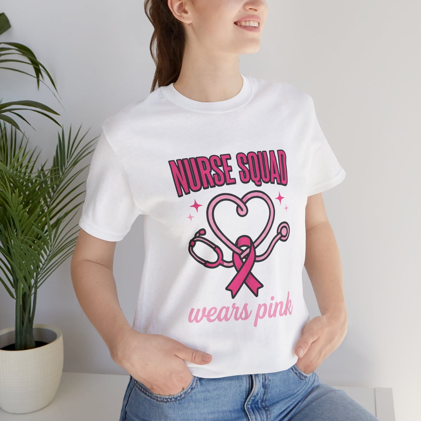 Nurse Squad Wears Pink Tee | Breast Cancer Awareness, Pink Ribbon