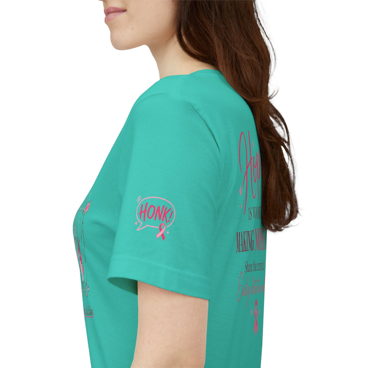Think Pink Ribbon Geese T-Shirt | Breast Cancer Awareness, Survivor Support