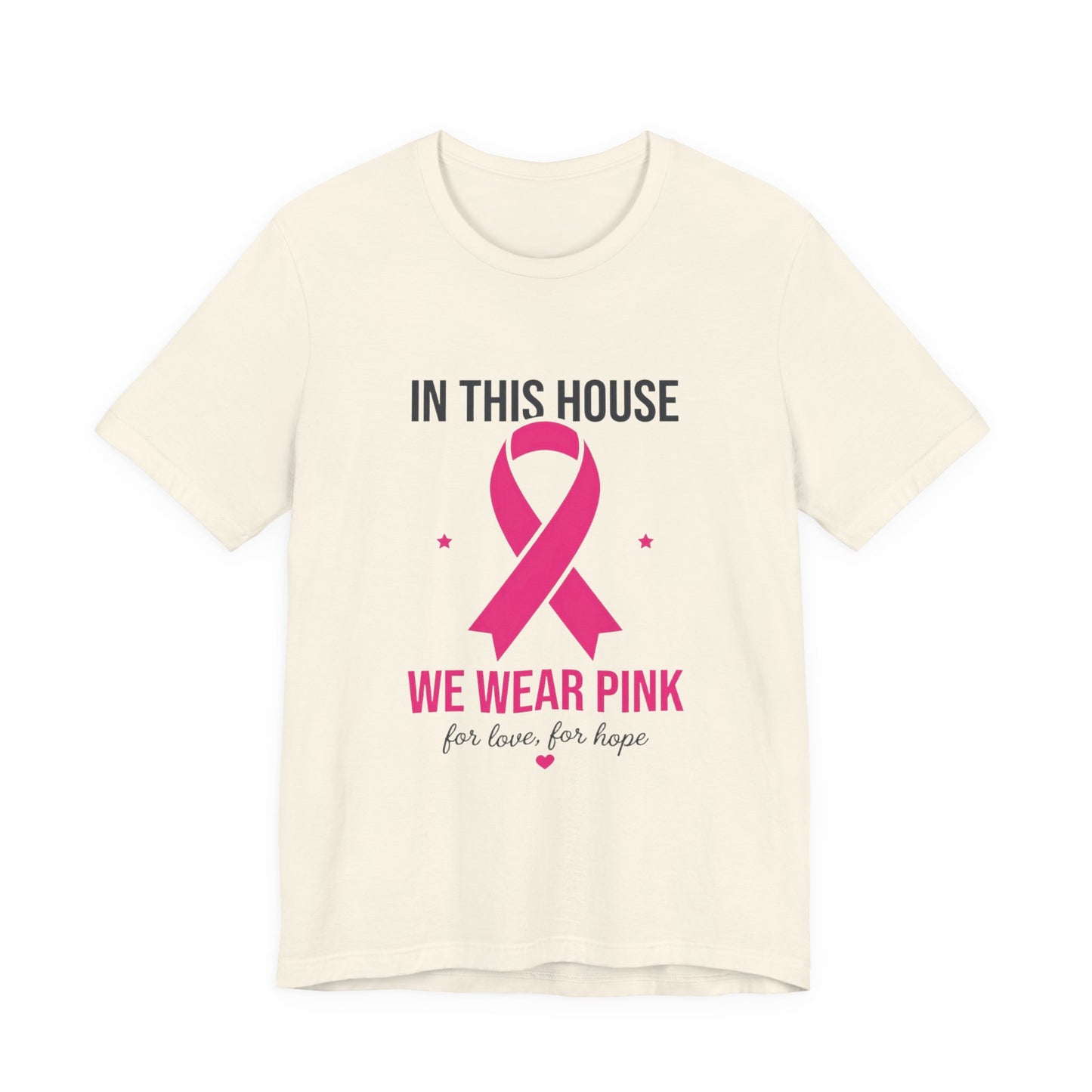 We Wear Pink Ribbon Tee | Breast Cancer Awareness, Support Shirt