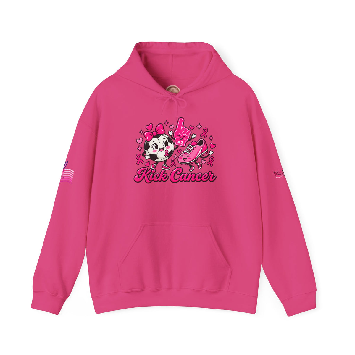 Kick Cancer Breast Cancer Awareness Hoodie | Pink Ribbon Support