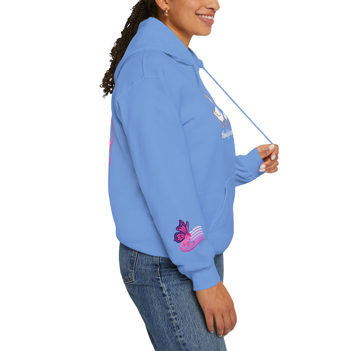 Breast Cancer Ribbon Support Hoodie | Honk for Early Detection | Pink Awareness