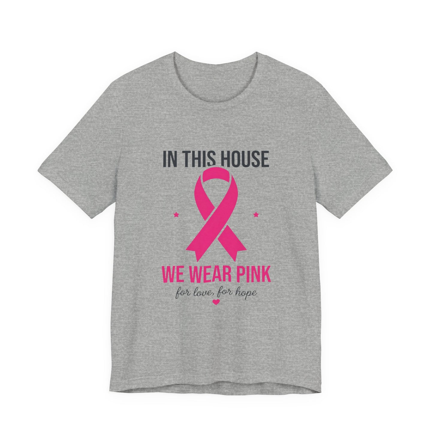We Wear Pink Ribbon Tee | Breast Cancer Awareness, Support Shirt