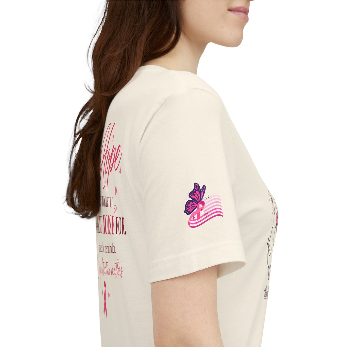 Think Pink Ribbon Geese T-Shirt | Breast Cancer Awareness, Survivor Support