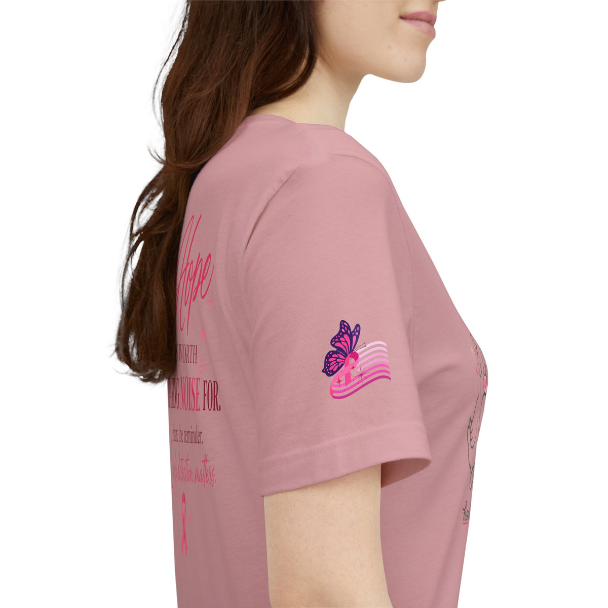 Think Pink Ribbon Geese T-Shirt | Breast Cancer Awareness, Survivor Support