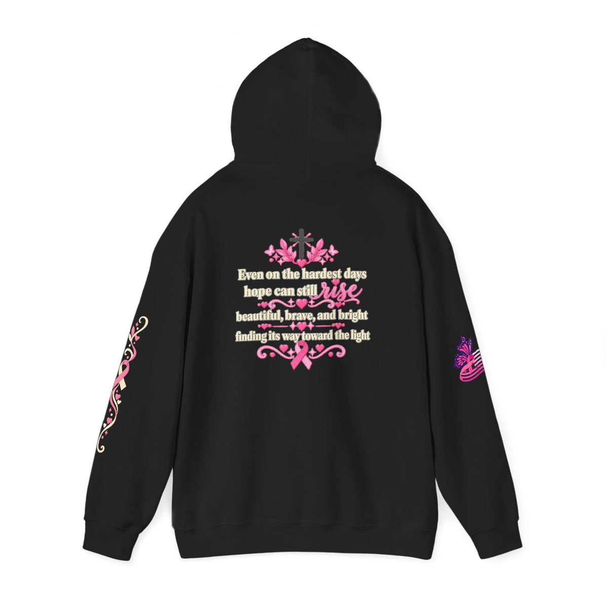 In This House We Wear Pink Hoodie | Breast Cancer Awareness, Faith & Hope
