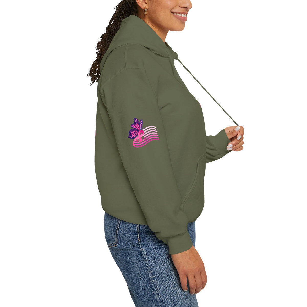 Pink Ribbon "Let Hope Fly" Hoodie | Breast Cancer Awareness Inspirational Gift | Hope & Encouragement Pullover