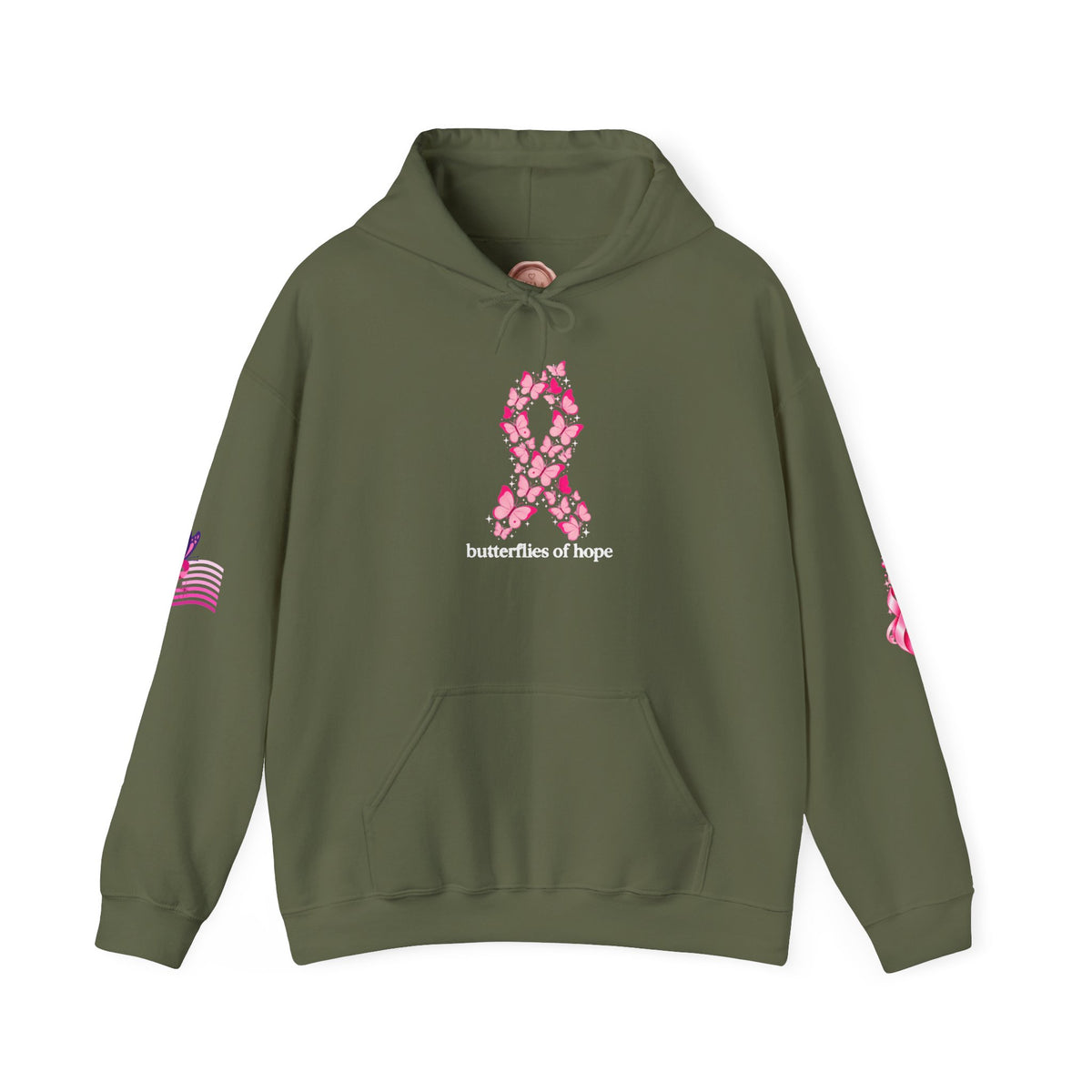 Pink Ribbon Support Hoodie | Breast Cancer Awareness, Survivor Solidarity