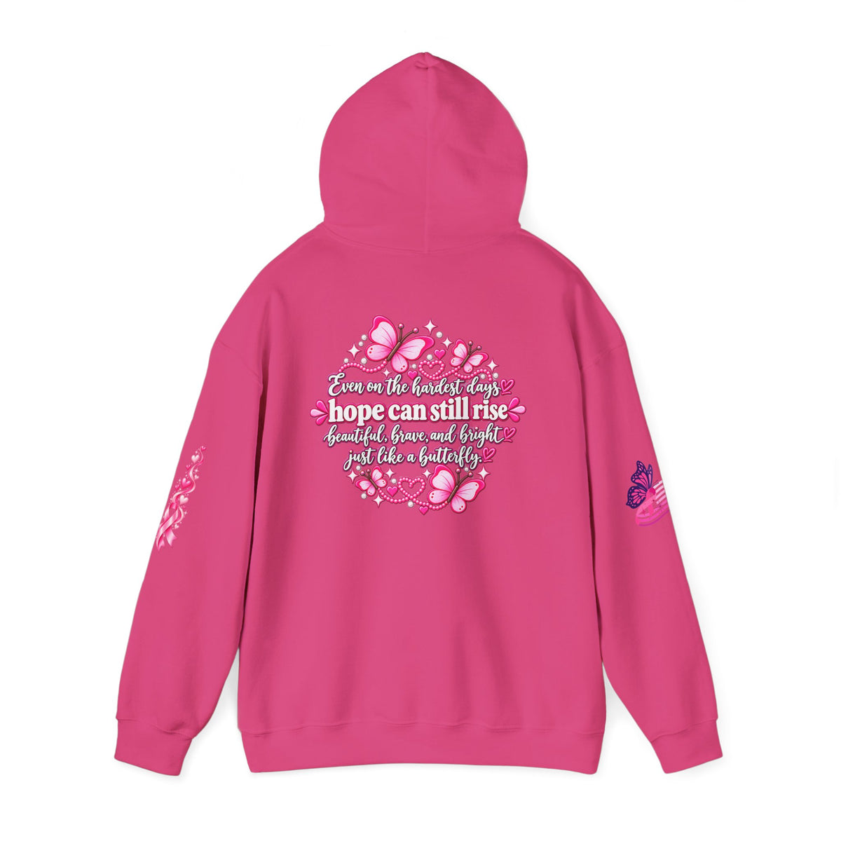 Pink Ribbon Support Hoodie | Breast Cancer Awareness, Survivor Solidarity