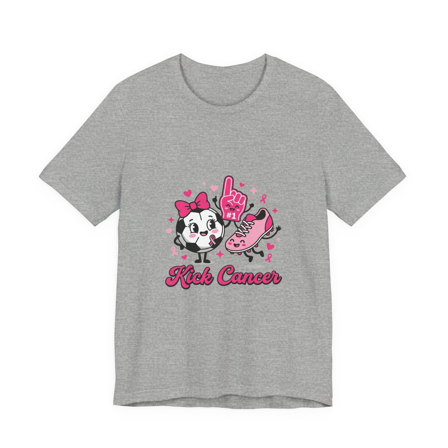 Kick Cancer Panda Ribbon Tee | Breast Cancer Awareness, Pink Ribbon