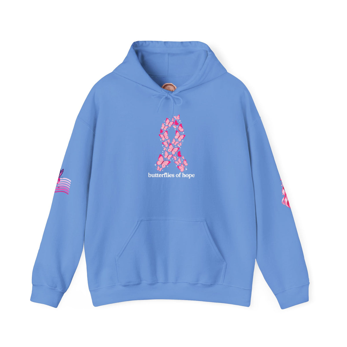 Pink Ribbon Support Hoodie | Breast Cancer Awareness, Survivor Solidarity