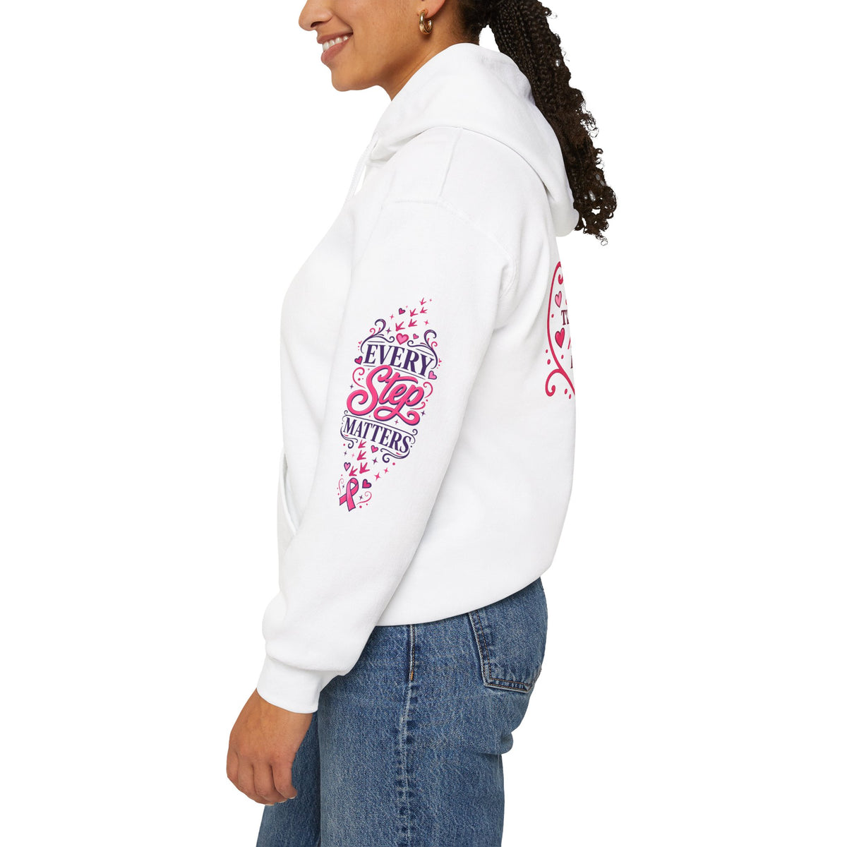 Breast Cancer Ribbon Support Hoodie | Honk for Early Detection | Pink Awareness