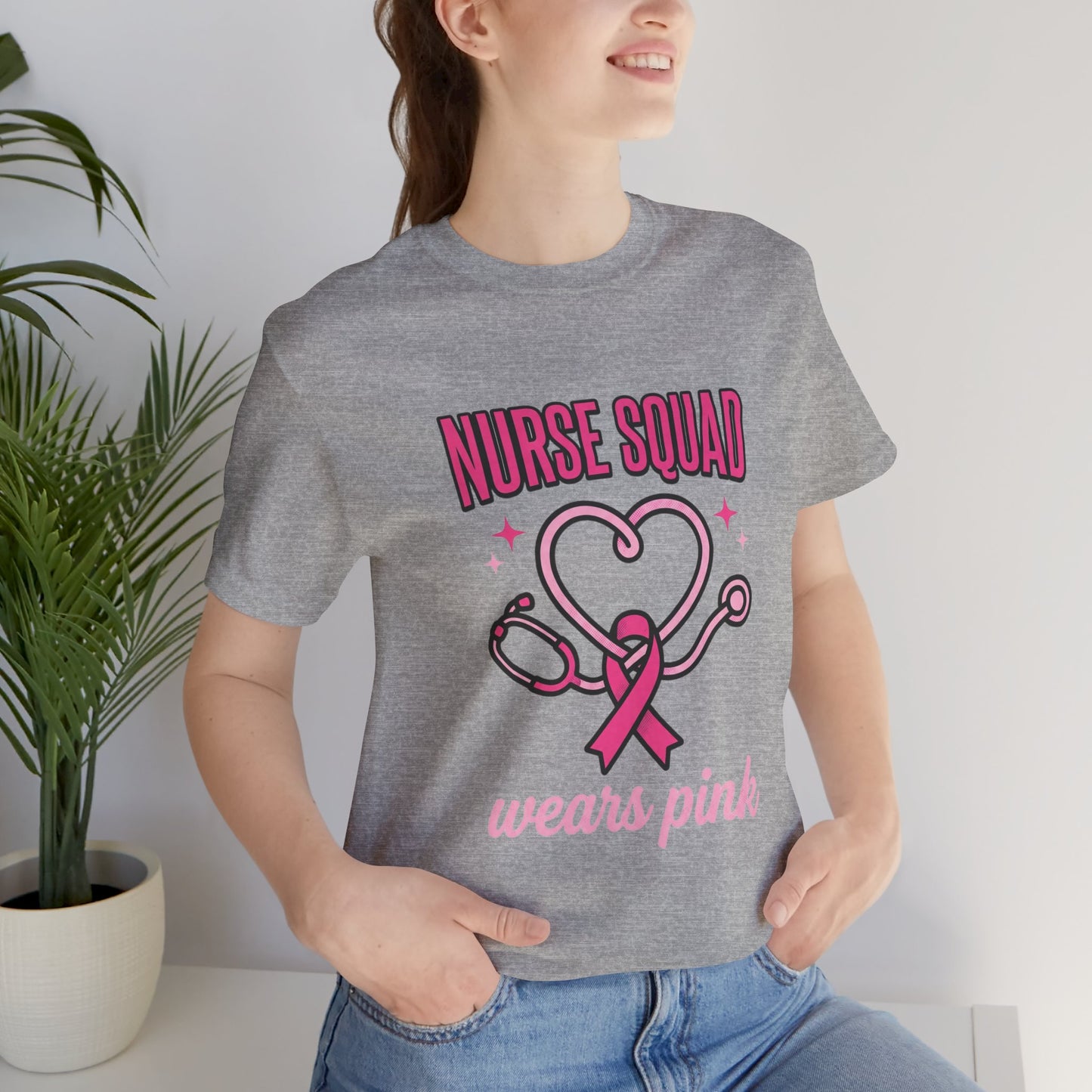 Nurse Squad Wears Pink Tee | Breast Cancer Awareness, Pink Ribbon