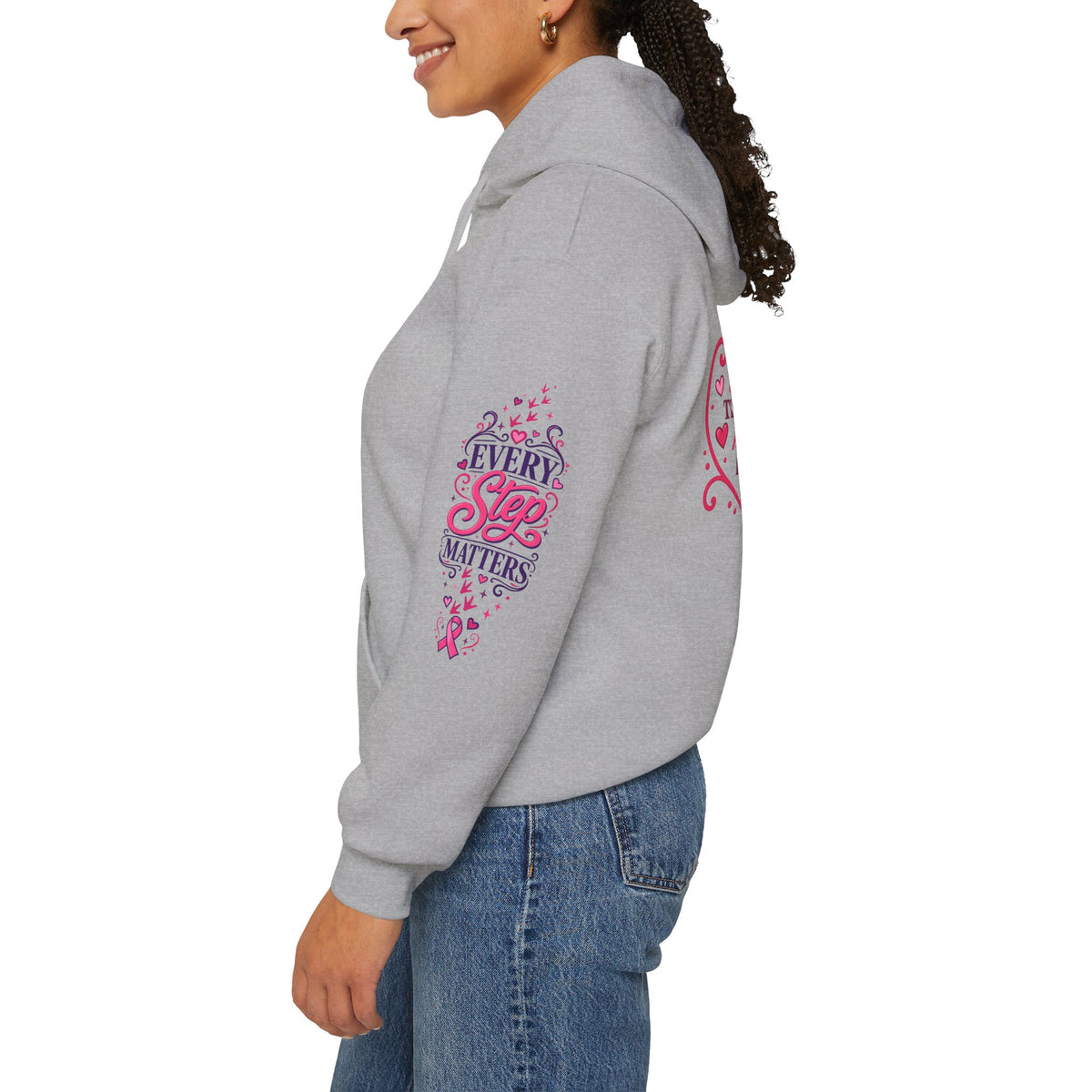 Breast Cancer Ribbon Support Hoodie | Honk for Early Detection | Pink Awareness