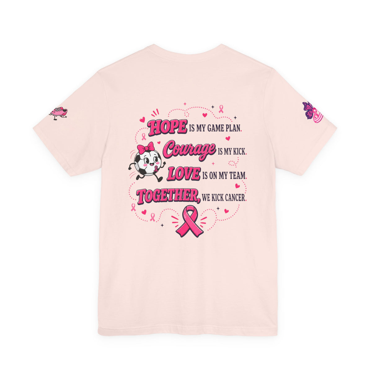 Kick Cancer Pink Ribbon Tee | Breast Cancer Awareness Shirt