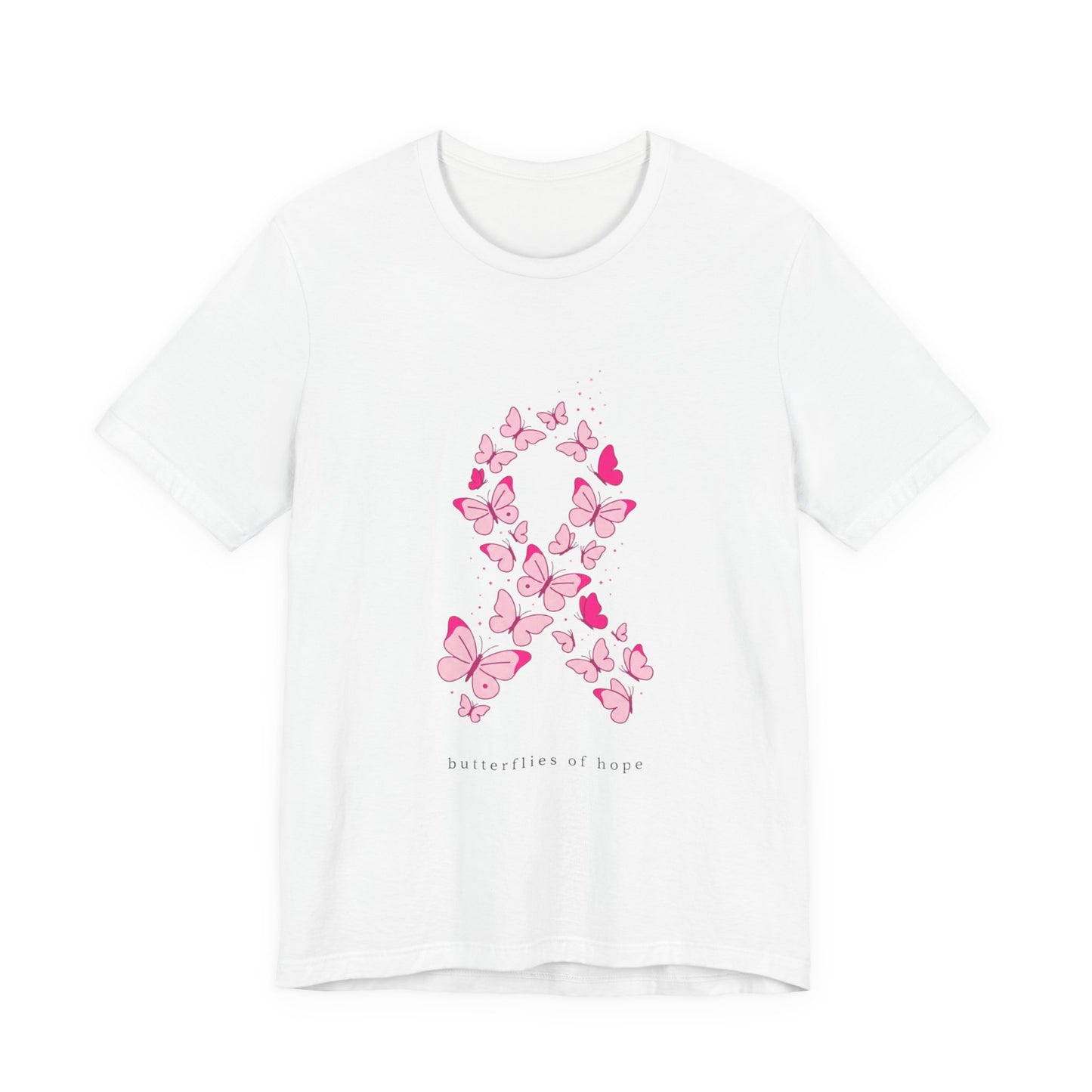 Pink Ribbon Butterfly Tee | Breast Cancer Awareness, Support Shirt
