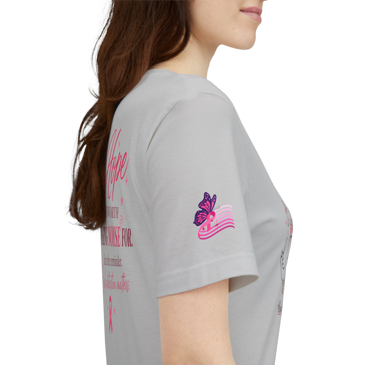 Think Pink Ribbon Geese T-Shirt | Breast Cancer Awareness, Survivor Support