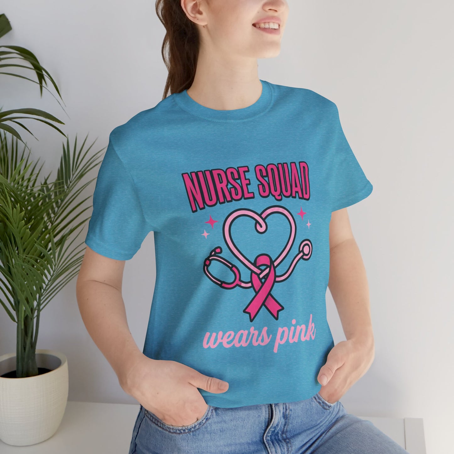Nurse Squad Wears Pink Tee | Breast Cancer Awareness, Pink Ribbon