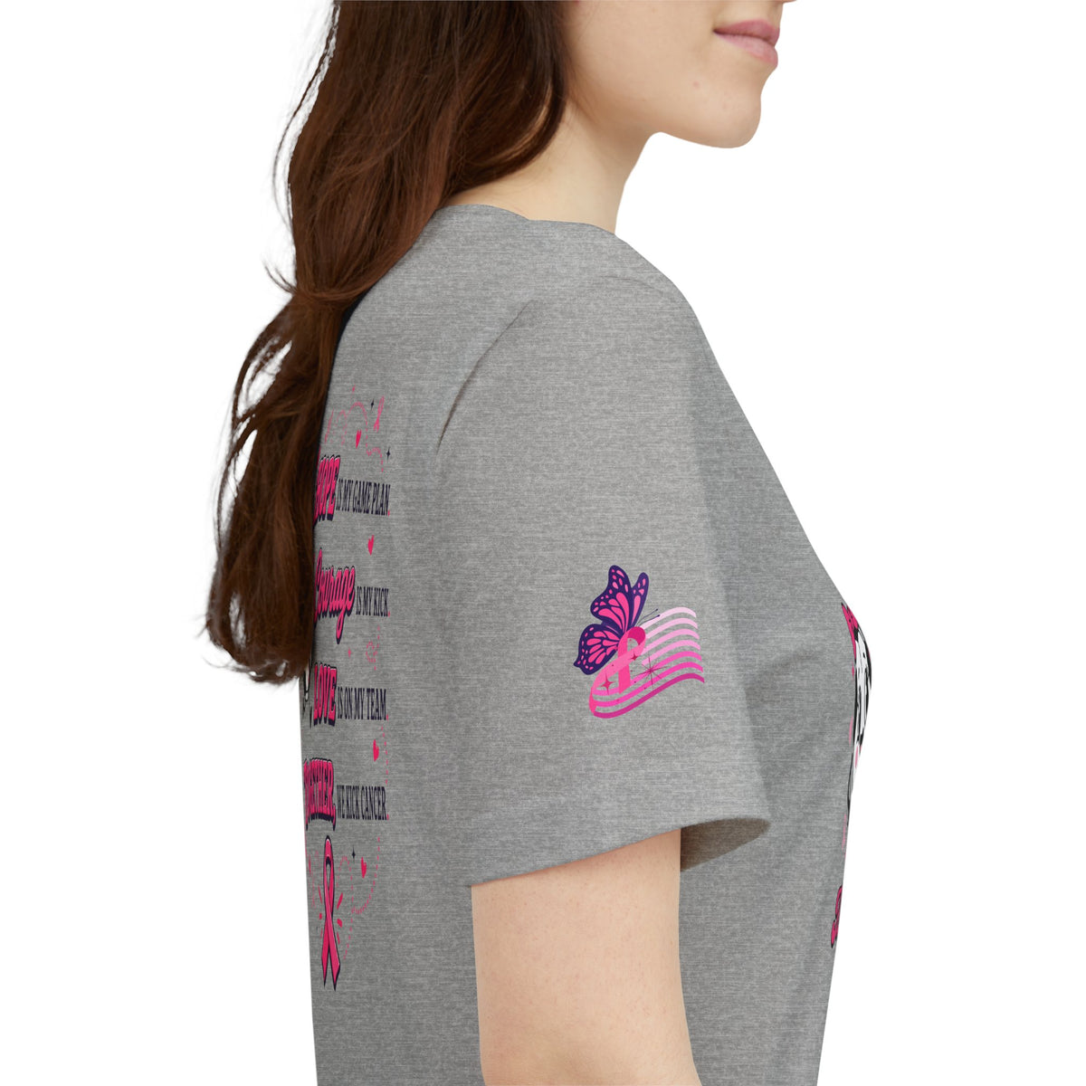 Kick Cancer Pink Ribbon Tee | Breast Cancer Awareness Shirt