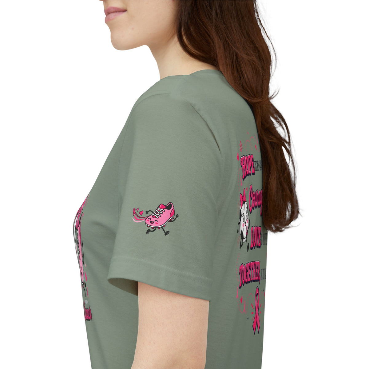 Kick Cancer Pink Ribbon Tee | Breast Cancer Awareness Shirt