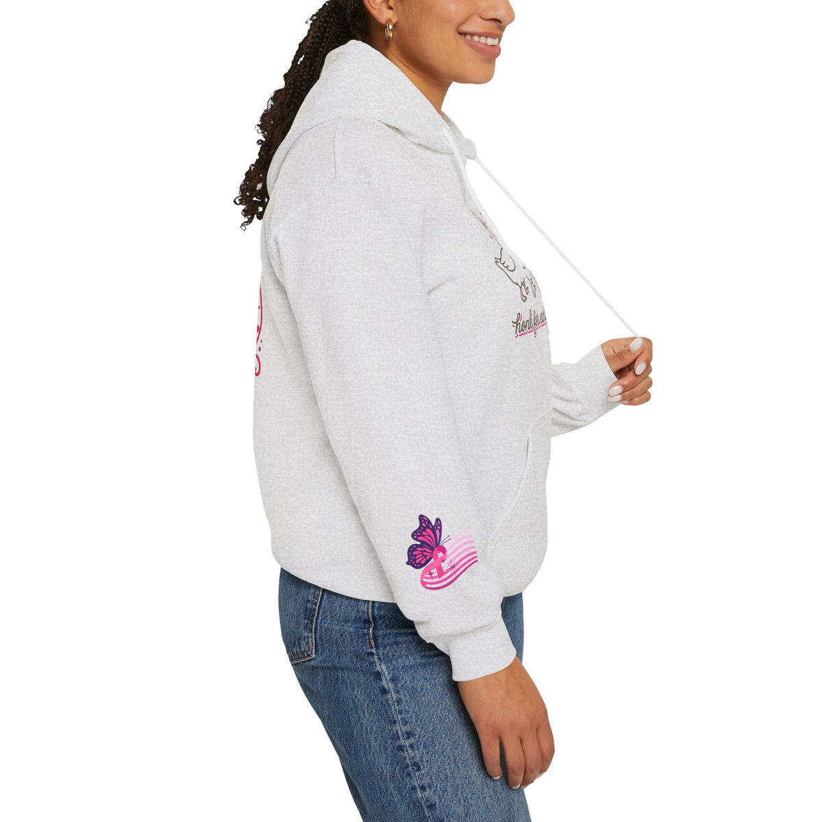 Breast Cancer Ribbon Support Hoodie | Honk for Early Detection | Pink Awareness