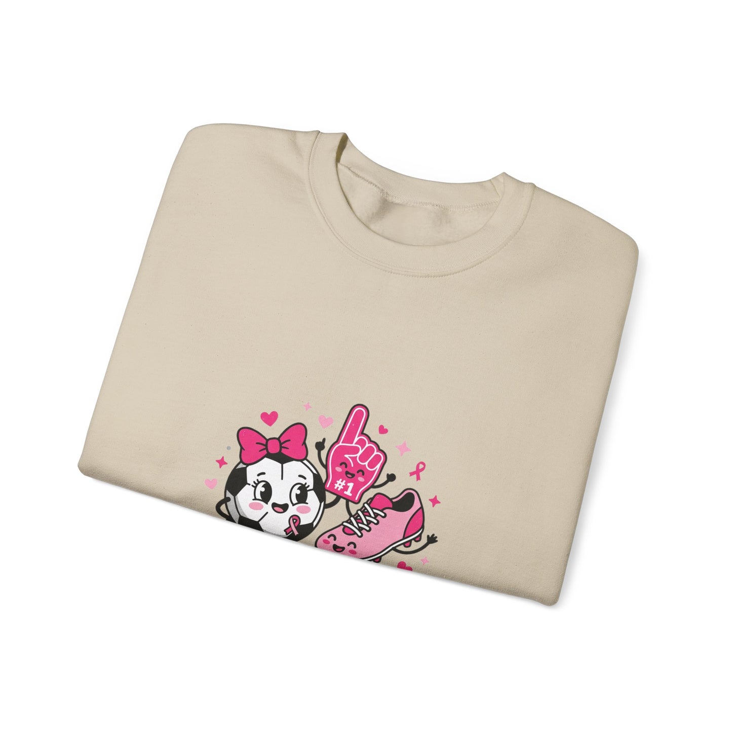 Kick Cancer Crewneck Sweatshirt | Breast Cancer Awareness, Pink Ribbon