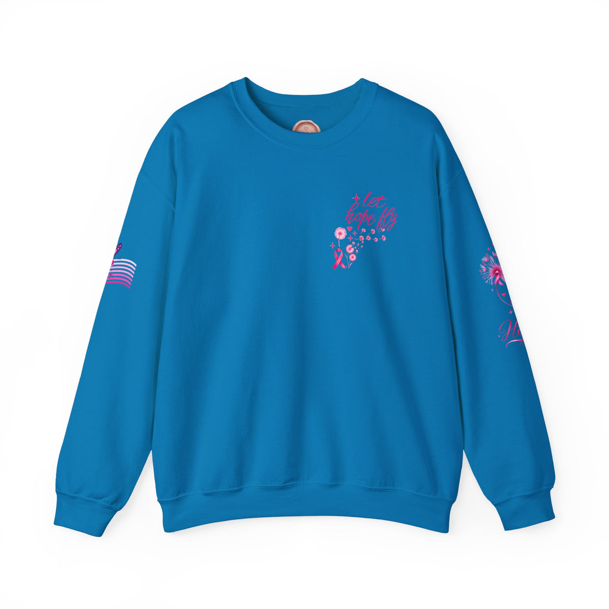 Hope Doesn't Have to Be Loud Sweatshirt | Breast Cancer Awareness Pink Ribbon Crewneck | Inspirational Gift for Survivors, Fighters & Supporters