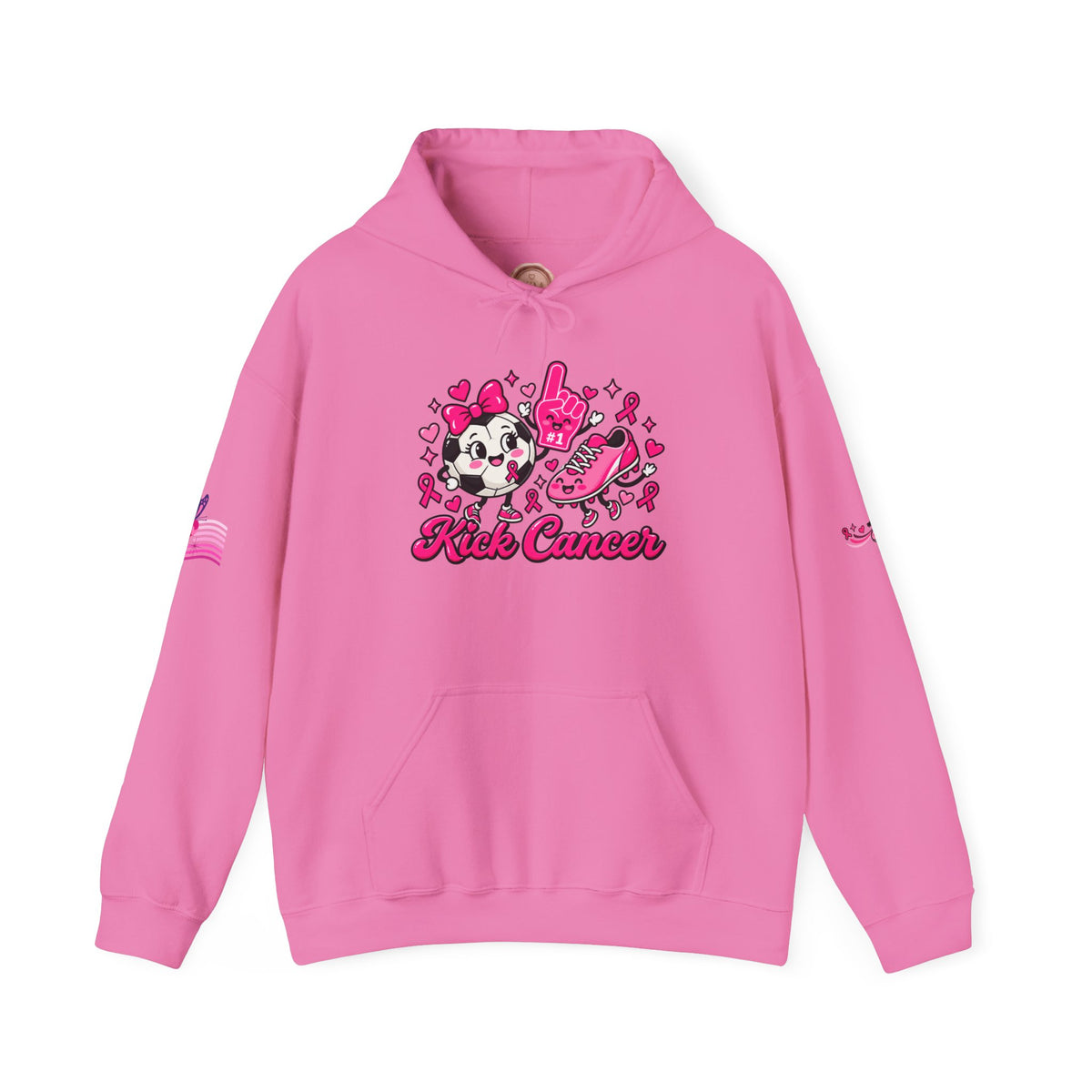 Kick Cancer Breast Cancer Awareness Hoodie | Pink Ribbon Support