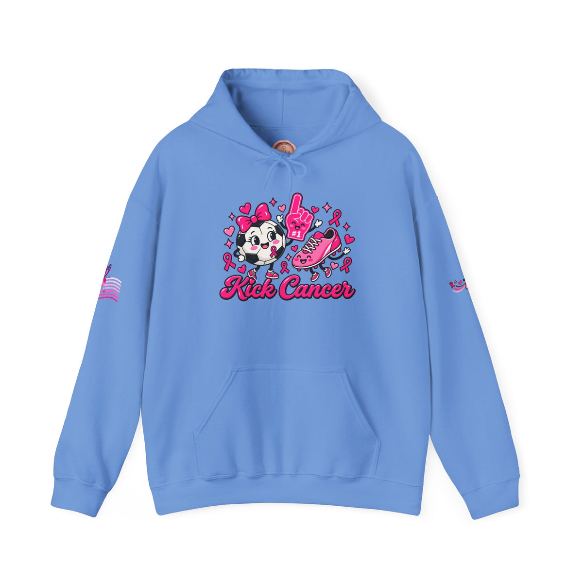Kick Cancer Breast Cancer Awareness Hoodie | Pink Ribbon Support