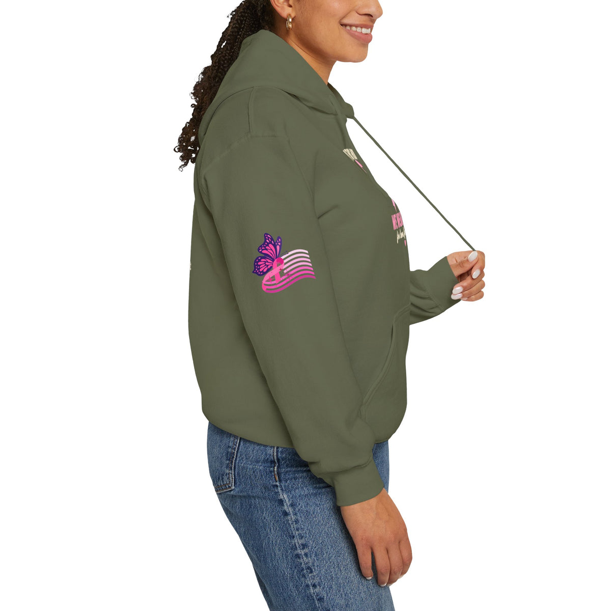 In This House We Wear Pink Hoodie | Breast Cancer Awareness, Faith & Hope