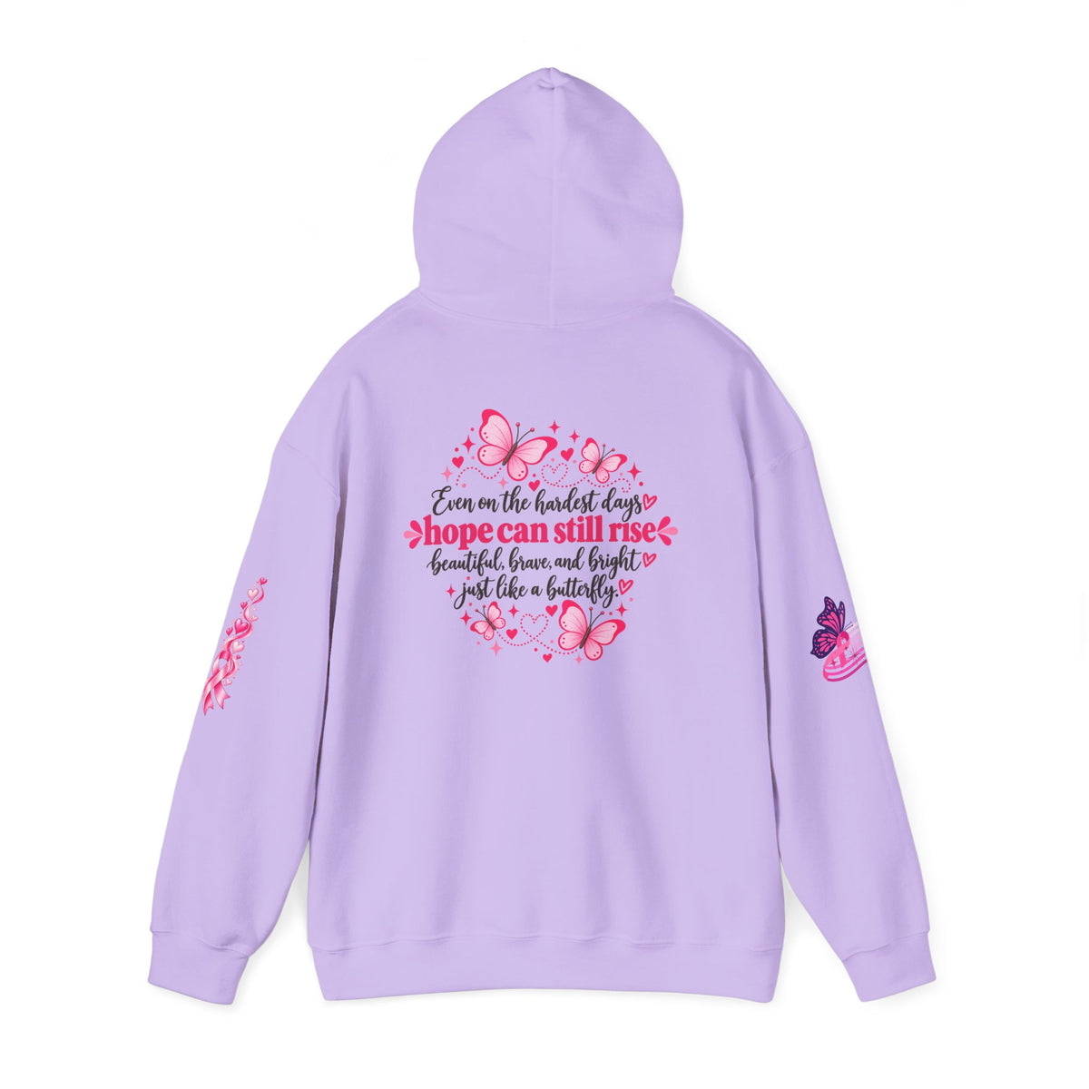 Pink Ribbon Support Hoodie | Breast Cancer Awareness, Survivor Solidarity
