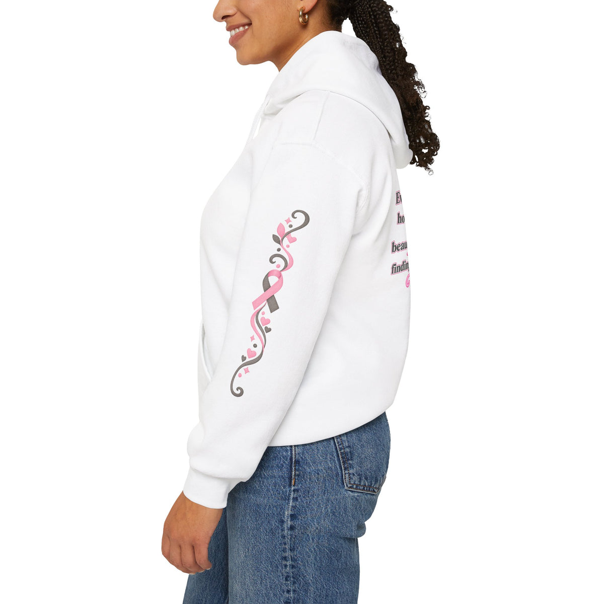 In This House We Wear Pink Hoodie | Breast Cancer Awareness, Faith & Hope