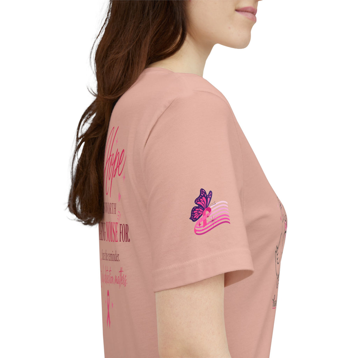 Think Pink Ribbon Geese T-Shirt | Breast Cancer Awareness, Survivor Support