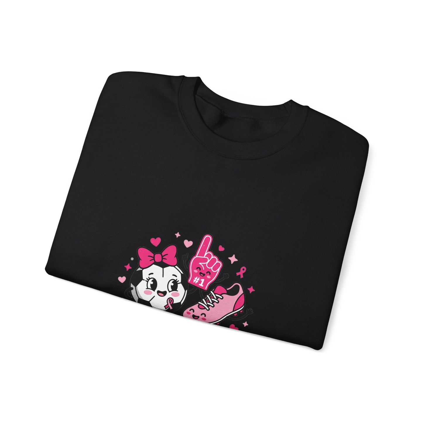 Kick Cancer Crewneck Sweatshirt | Breast Cancer Awareness, Pink Ribbon