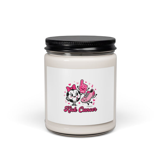 Breast Cancer Awareness Pink Ribbon Candle | Soy 9oz, Support Survivor