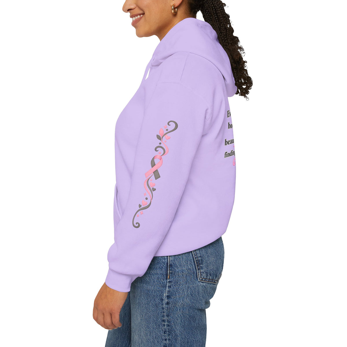 In This House We Wear Pink Hoodie | Breast Cancer Awareness, Faith & Hope