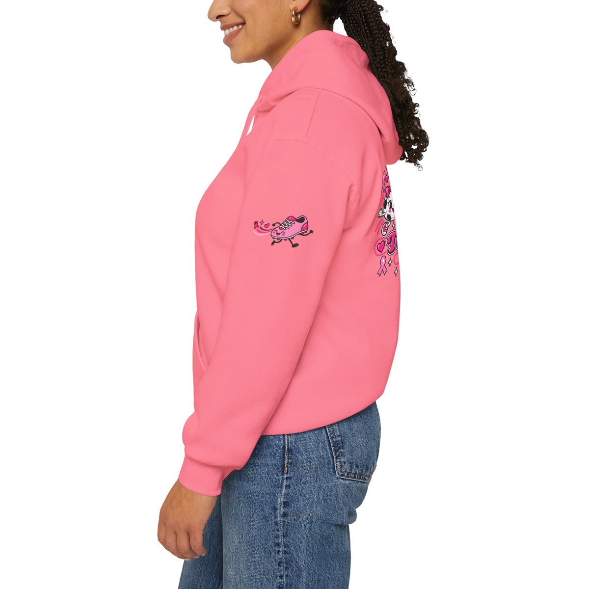 Kick Cancer Breast Cancer Awareness Hoodie | Pink Ribbon Support