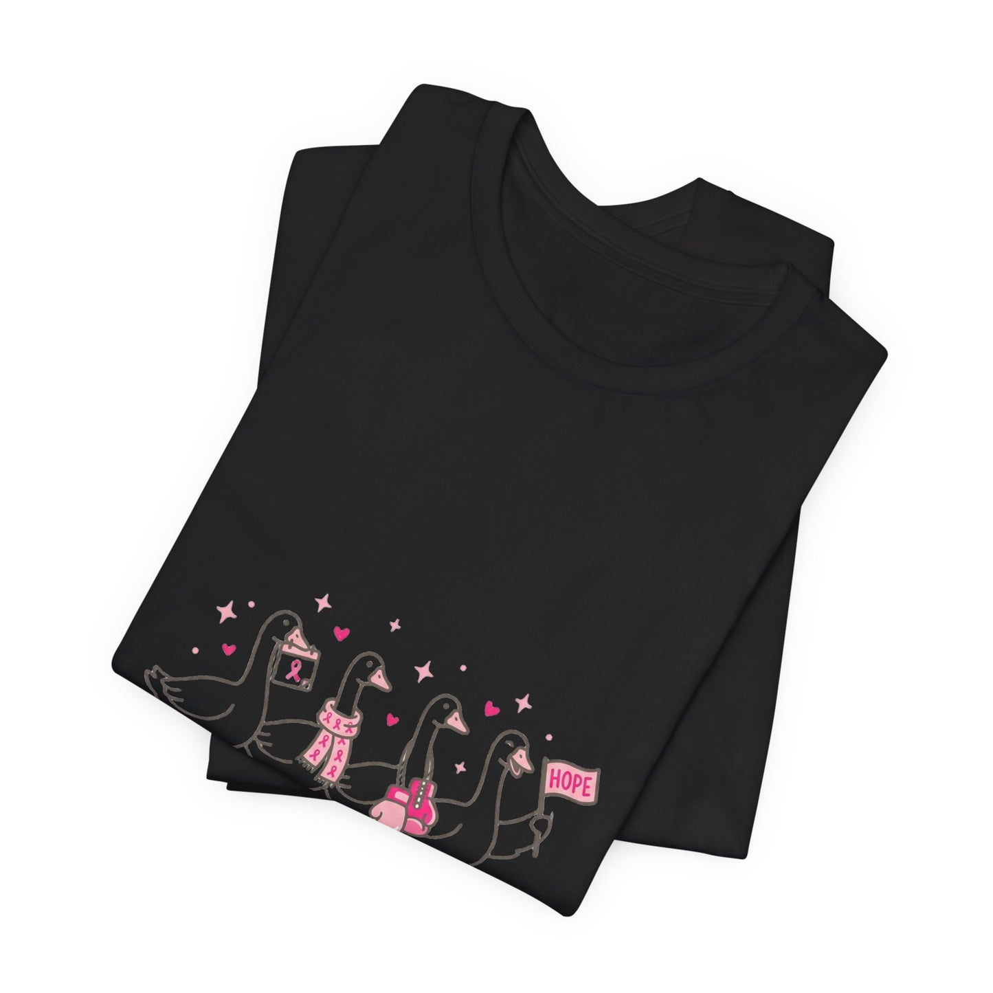 Think Pink Ribbon Ducks T-Shirt | Breast Cancer Awareness, Survivor Support