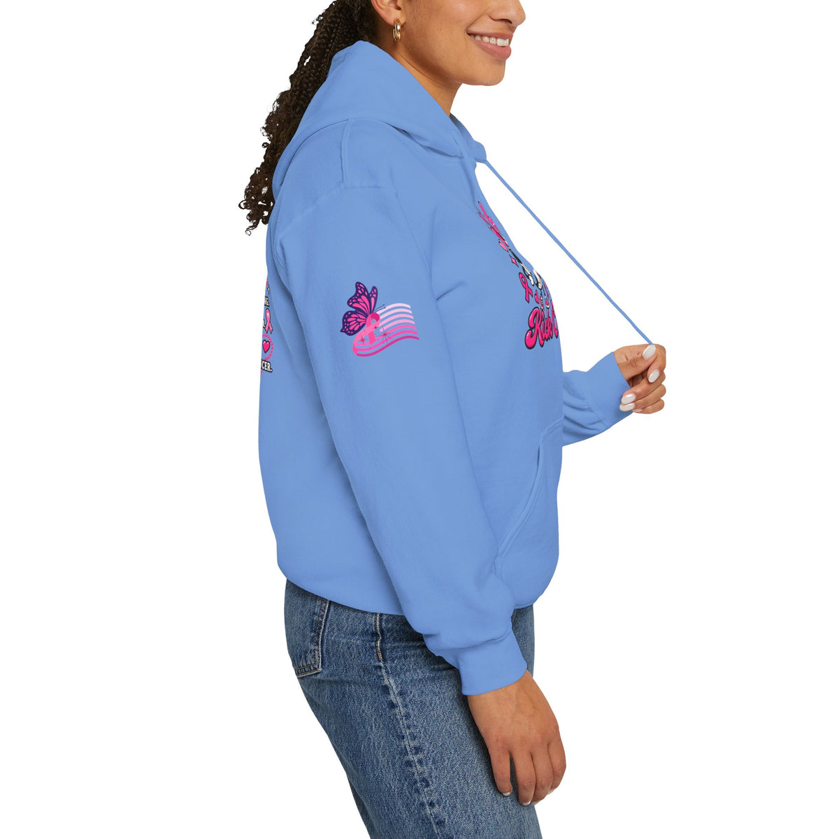 Kick Cancer Breast Cancer Awareness Hoodie | Pink Ribbon Support