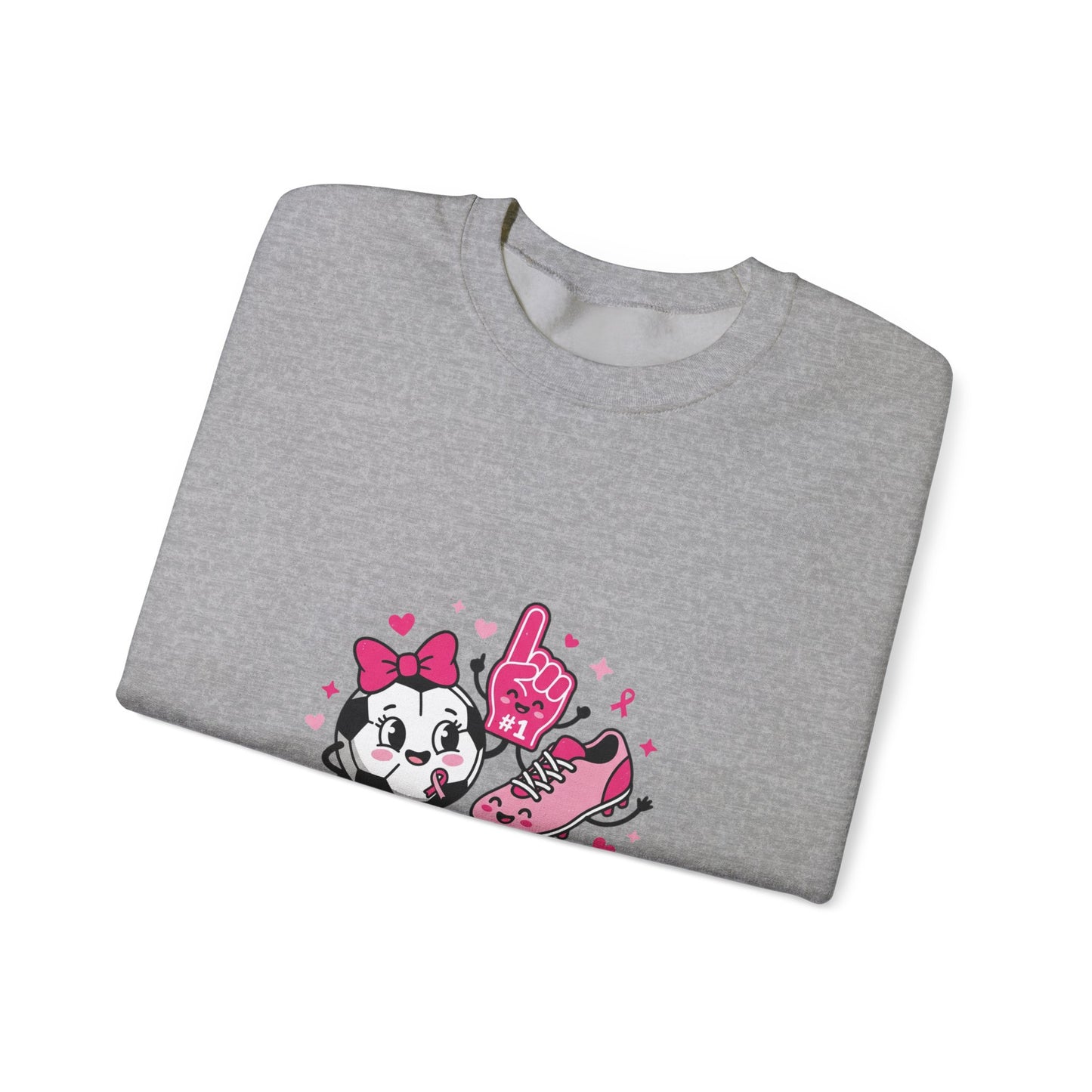 Kick Cancer Crewneck Sweatshirt | Breast Cancer Awareness, Pink Ribbon