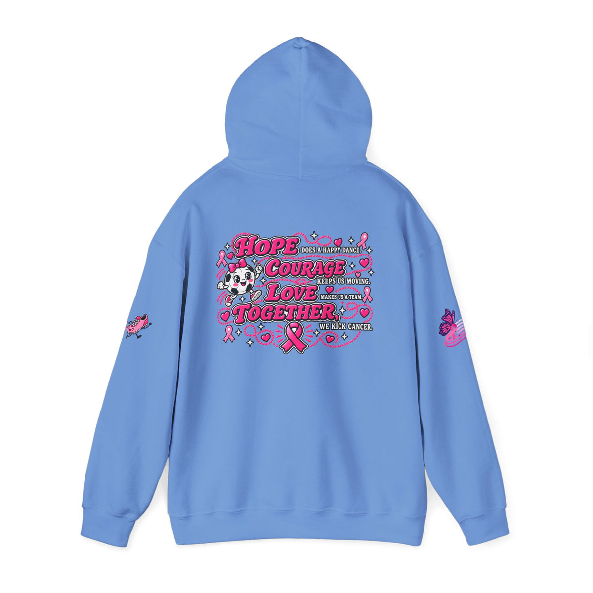 Kick Cancer Breast Cancer Awareness Hoodie | Pink Ribbon Support
