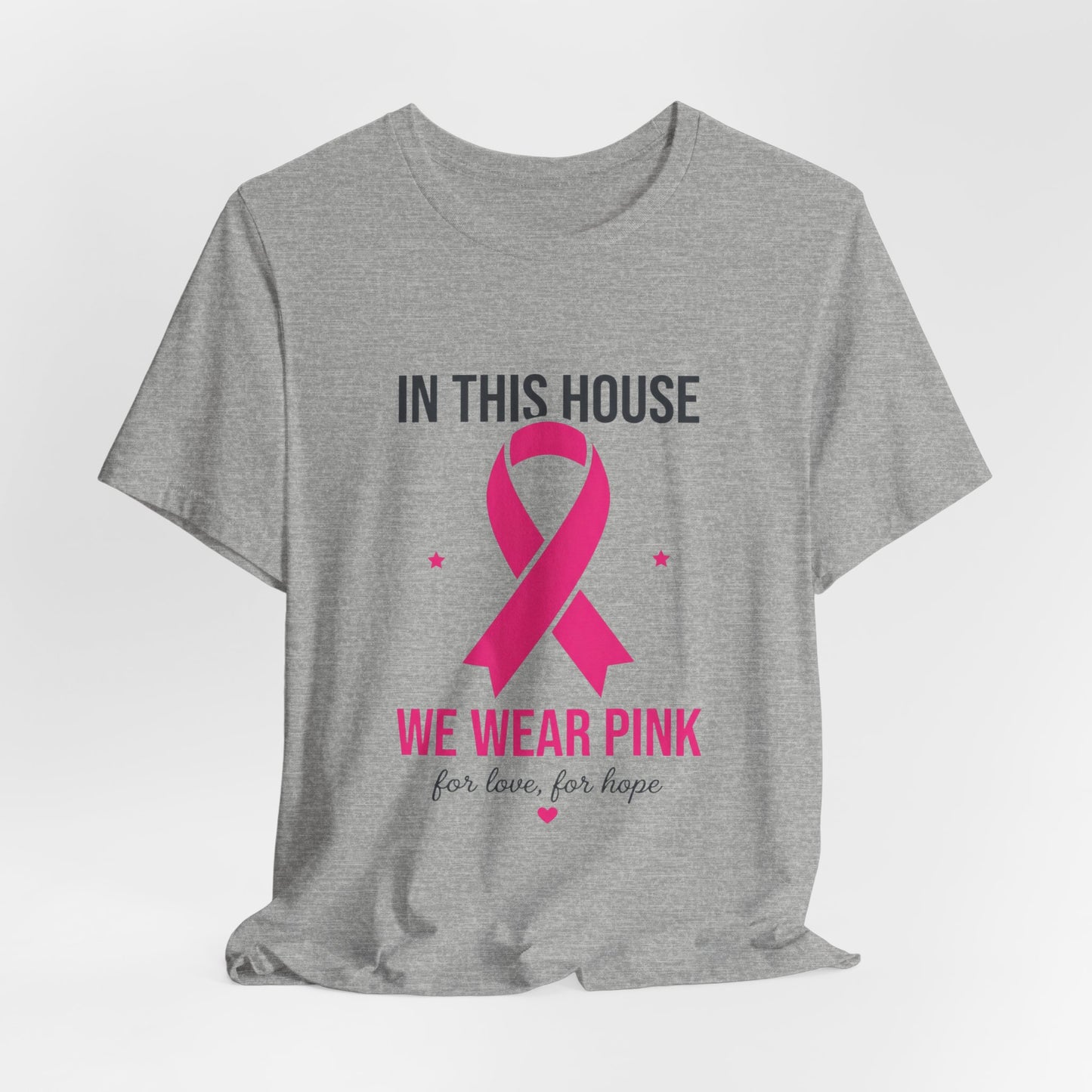We Wear Pink Ribbon Tee | Breast Cancer Awareness, Support Shirt