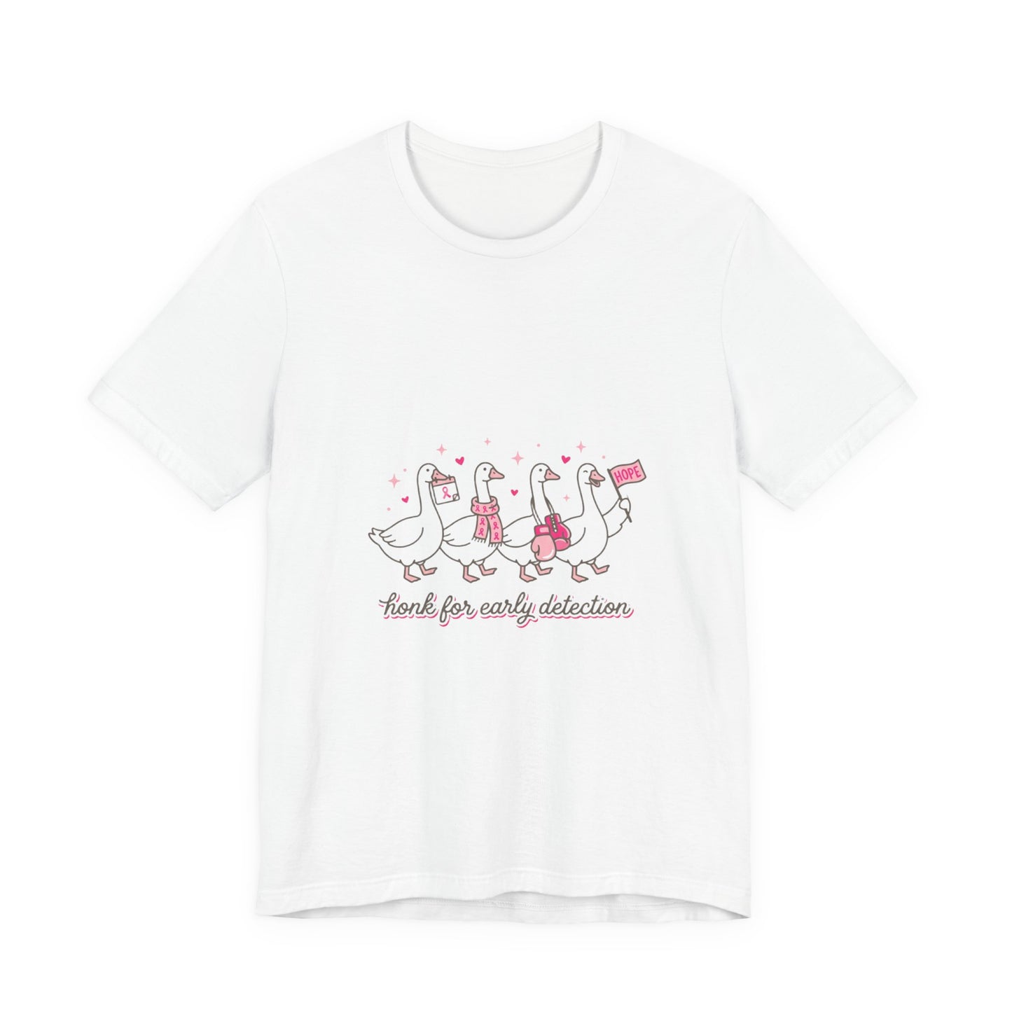 Think Pink Ribbon Ducks T-Shirt | Breast Cancer Awareness, Survivor Support