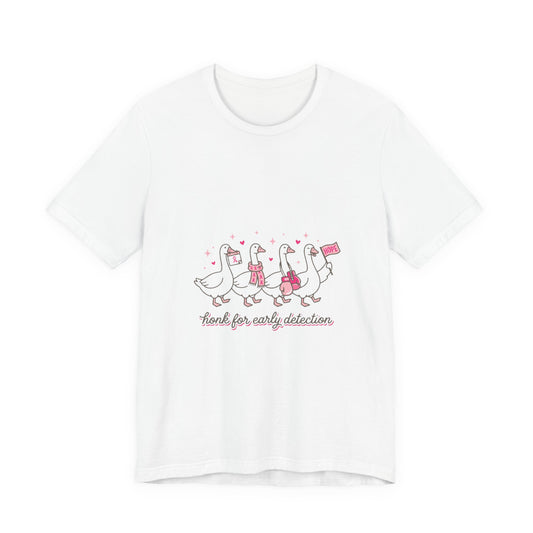 Think Pink Ribbon Ducks T-Shirt | Breast Cancer Awareness, Survivor Support